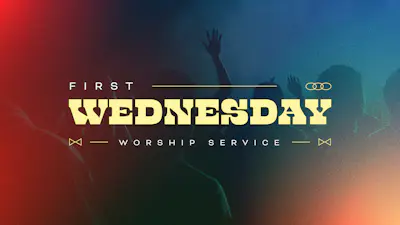 First Wednesday Background First Wednesday Gradient People | Church Motion Graphics