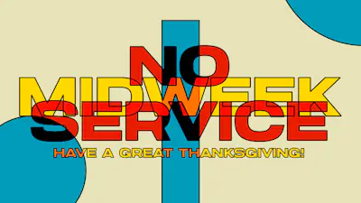 No Midweek Service Funky Design Overlapping Text Story | Church Motion ...